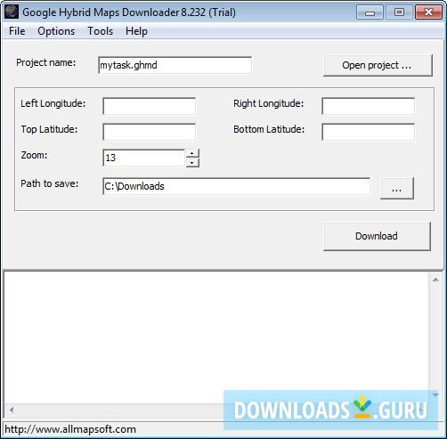 Google Hybrid Maps Downloader