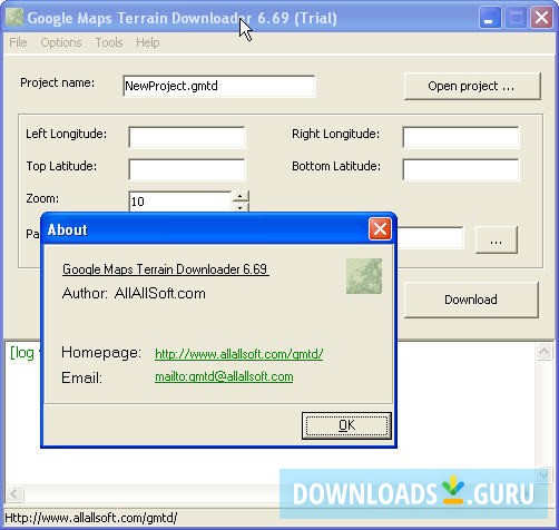 Google Maps Terrain Downloader