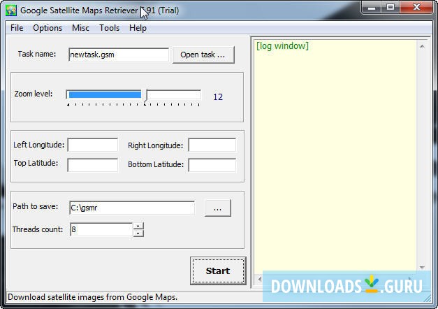 Google Satellite Maps Retriever
