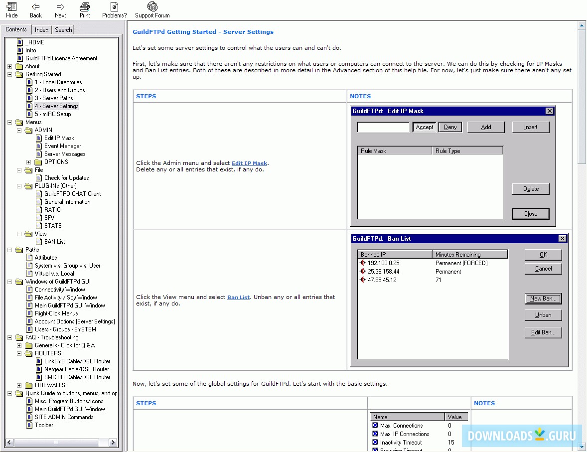 GuildFTPd FTP Server Deamon