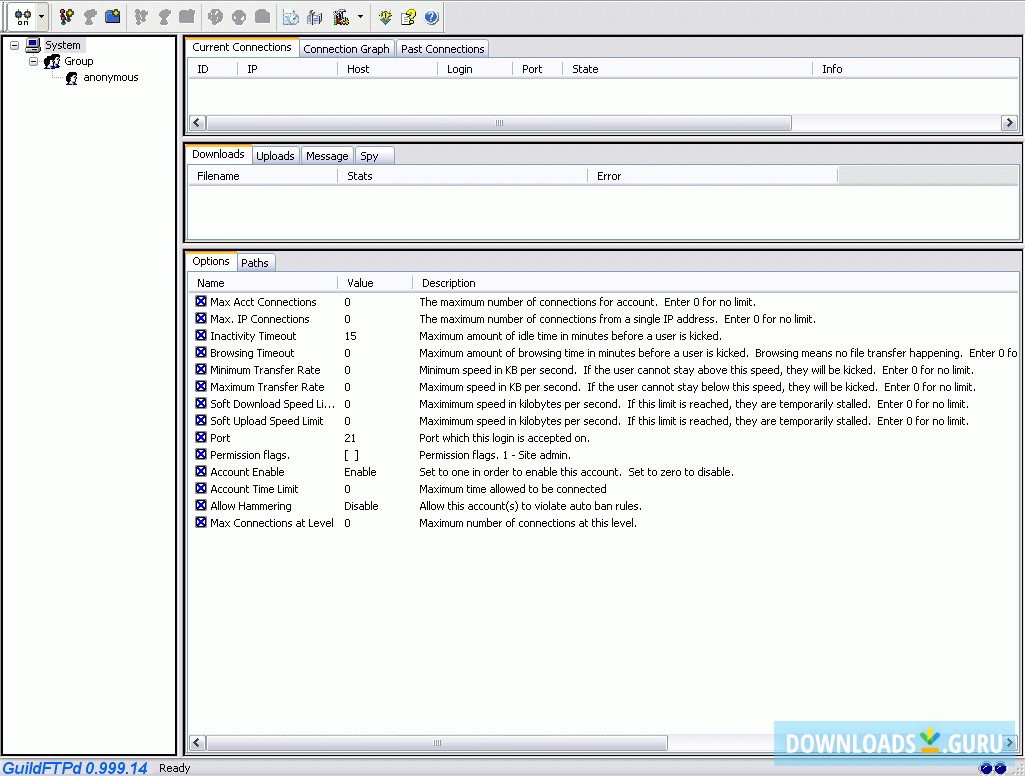 GuildFTPd FTP Server Deamon