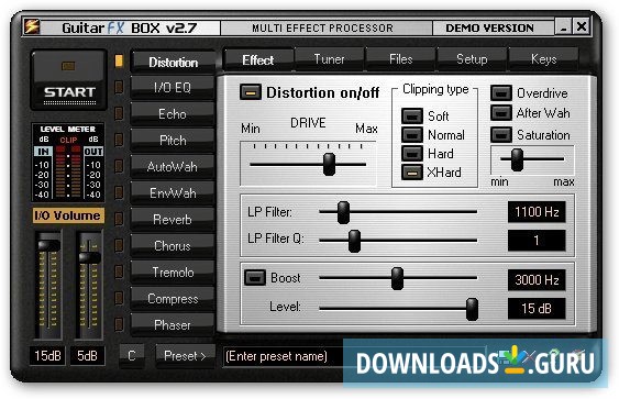Guitar FX-Basic Interface