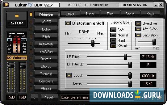 Guitar FX-Distortion example