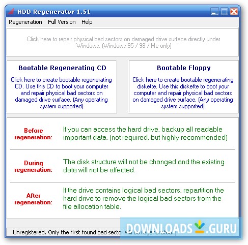 Drive is not ready hdd regenerator ошибка