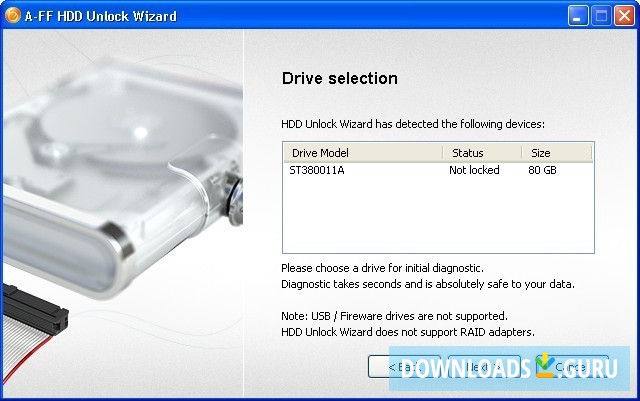HDD Unlock Wizard offline