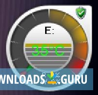 HDD gadget docked to side bar mode