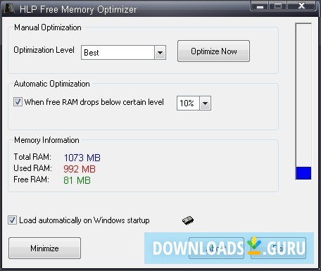 HLP Free Memory Optimizer