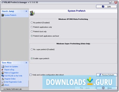 HSLAB Prefetch Manager