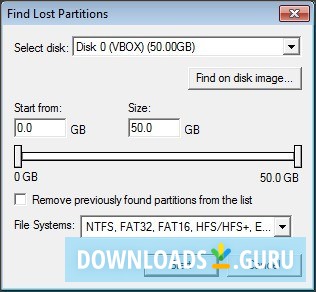 Lost Partitions Finder