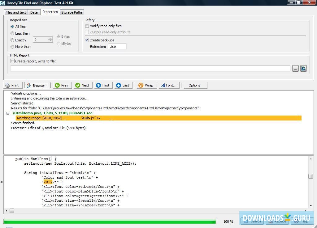 HandyFile Find And Replace: Text Aid Kit SR7