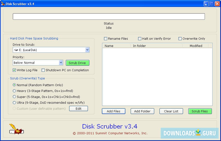 Hard Disk Scrubber