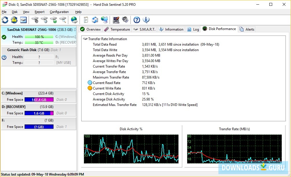 download the new version for windows Hard Disk Sentinel Pro 6.10.5c
