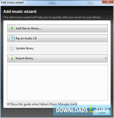 Adding files to library
