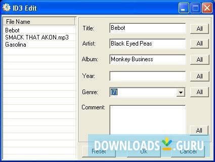 ID3 tag editor