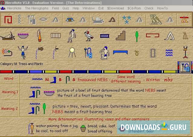 Learning some determinatives