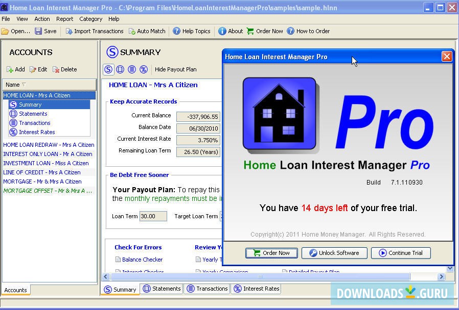 Home Loan Interest Manager Pro