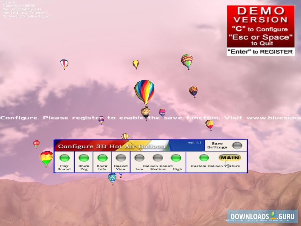 Hot Air Balloons Screen Saver