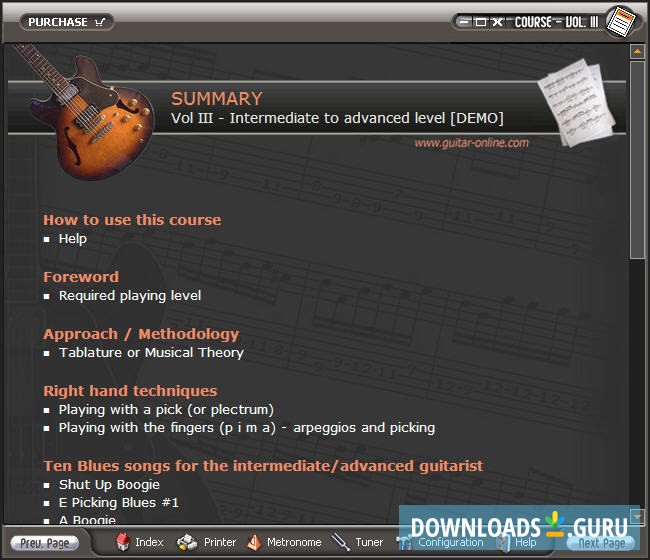 How to play the guitar - Volume III for intermediate to advance