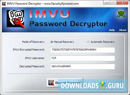 IMVU Password Decryptor