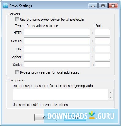 Proxy Settings