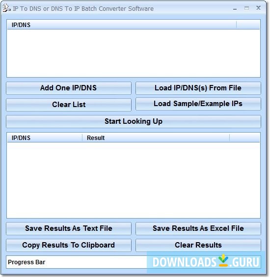 IP To DNS or DNS To IP Batch Converter Software