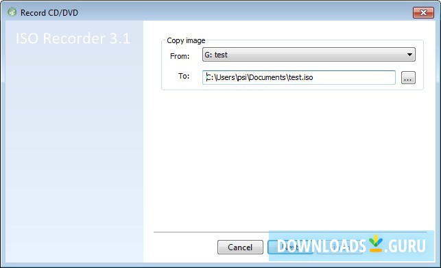 Creating Image from Disc