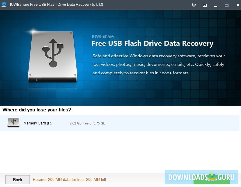 Selecting External Storage Device