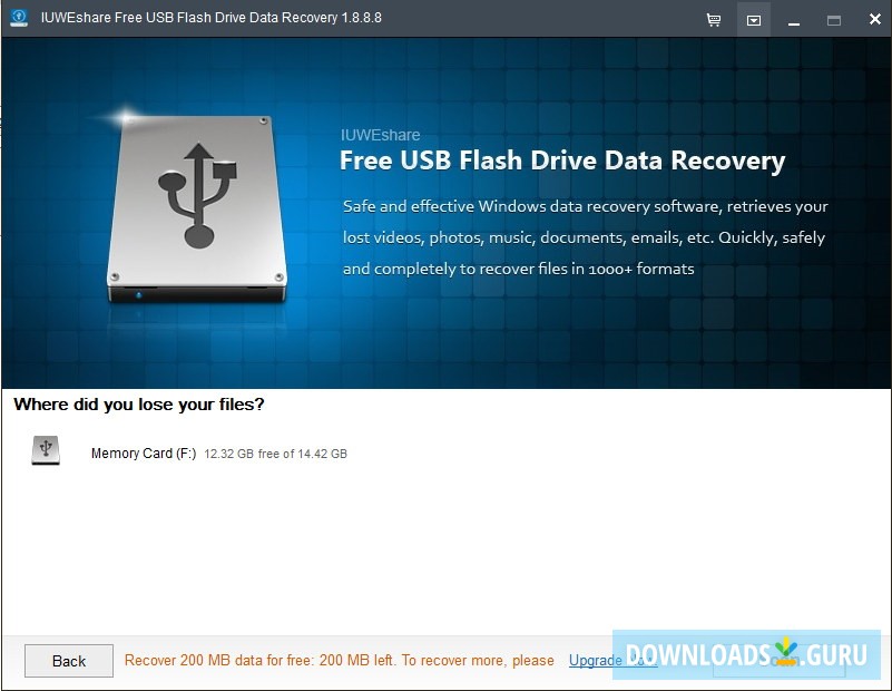 Selecting Media to Scan