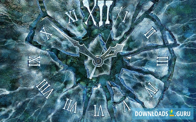 Ice Clock 3D Screensaver