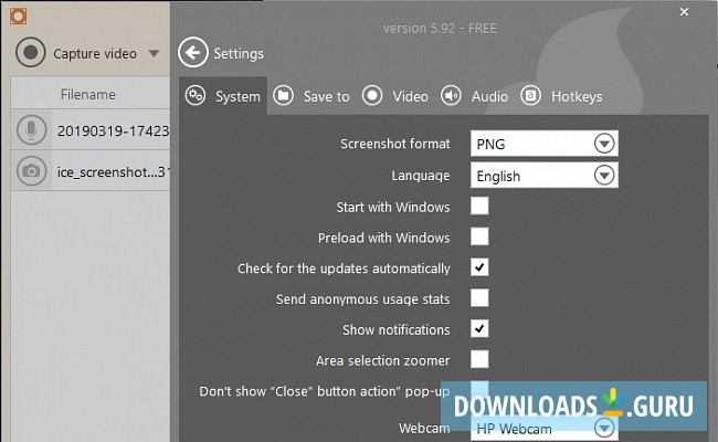 Icecream Screen Recorder