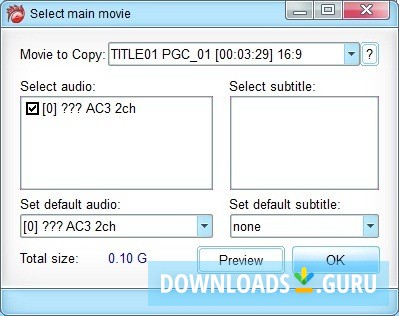 Main Movie Selection