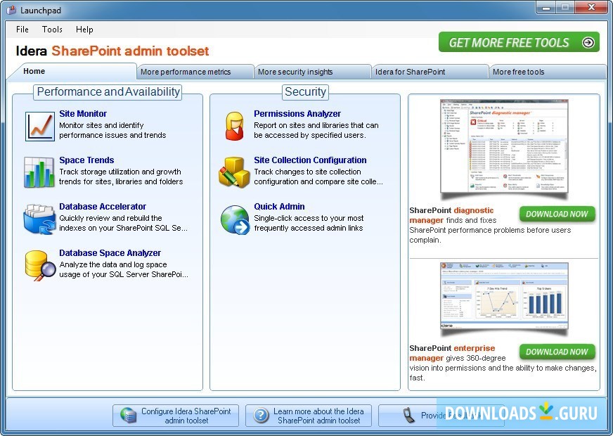 Idera SharePoint admin toolset