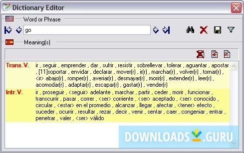 Dictionay editor