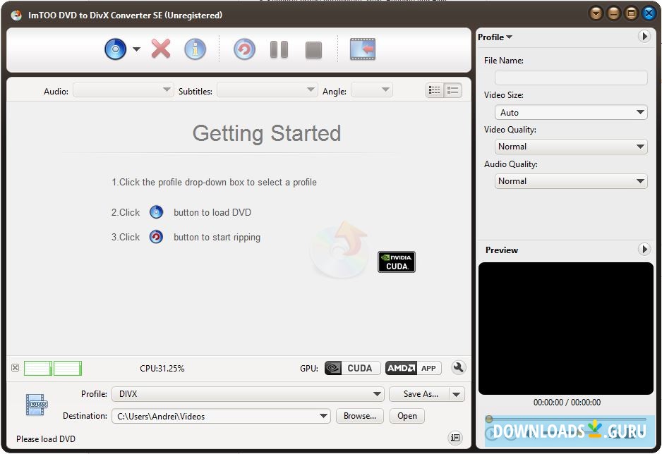 ImTOO DVD to DivX Converter