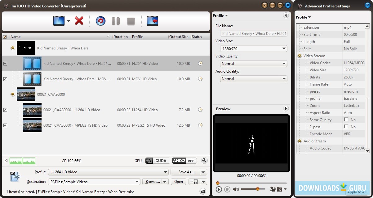 Advanced Profile Settings