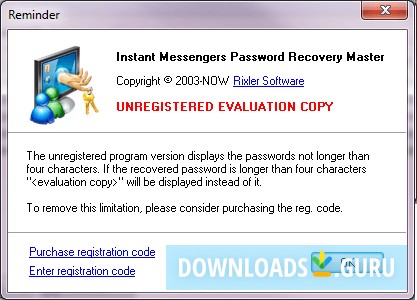 Instant Messengers Password Recovery Master