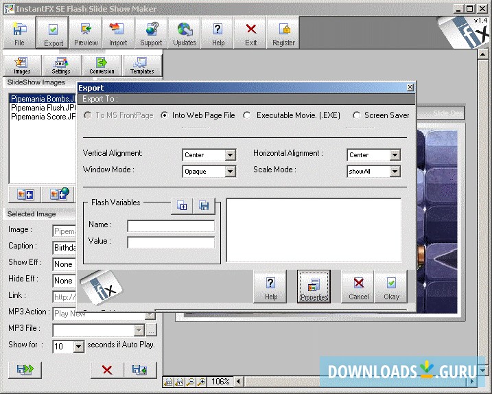 InstantFX SE Slideshow Maker