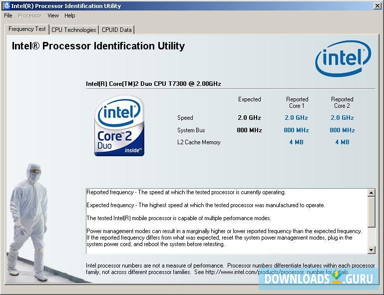 Intel (R) Processor ID Utility