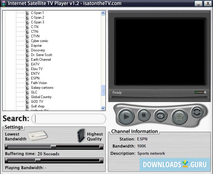 Internet Satellite TV Player