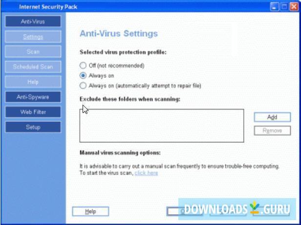 Internet Security Pack - Partial Install