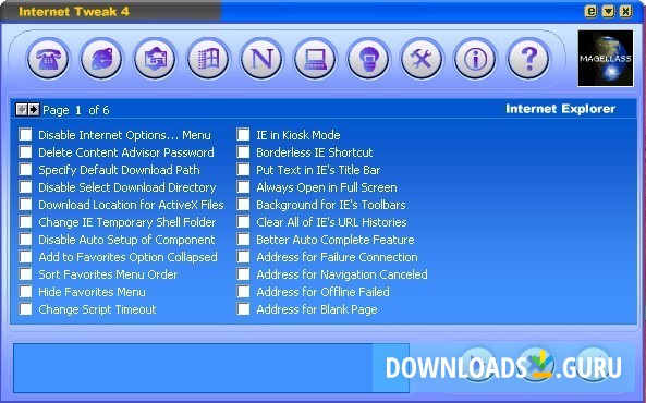 Internet explorer setting