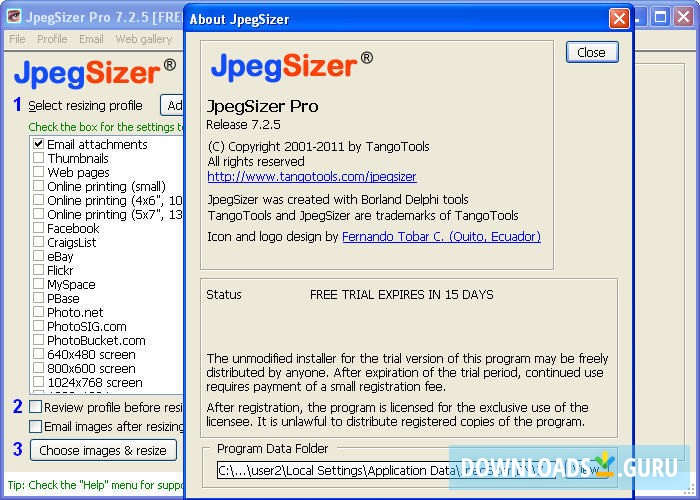 JpegSizer