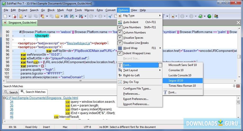 Visualization Options