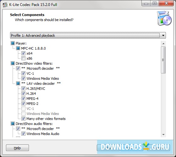 Download K-Lite Codec Pack Full for Windows 10/8/7 (Latest version 2020) - Downloads Guru