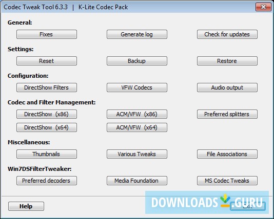 Download K-Lite Codec Pack for Windows 10/8/7 (Latest ...