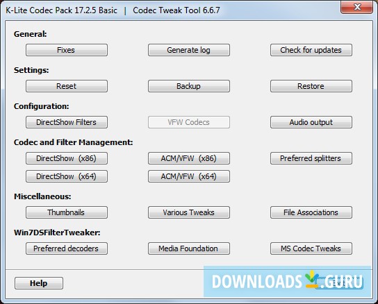 K-Lite Codec Pack