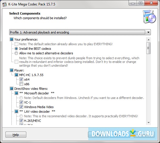 K-Lite Codec Pack 17.7.3 instal the new for apple