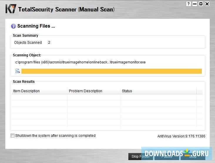Scanning Window