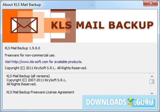 kls mail backup windows 10