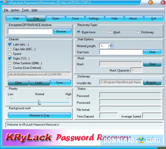 KRyLack Password Recovery